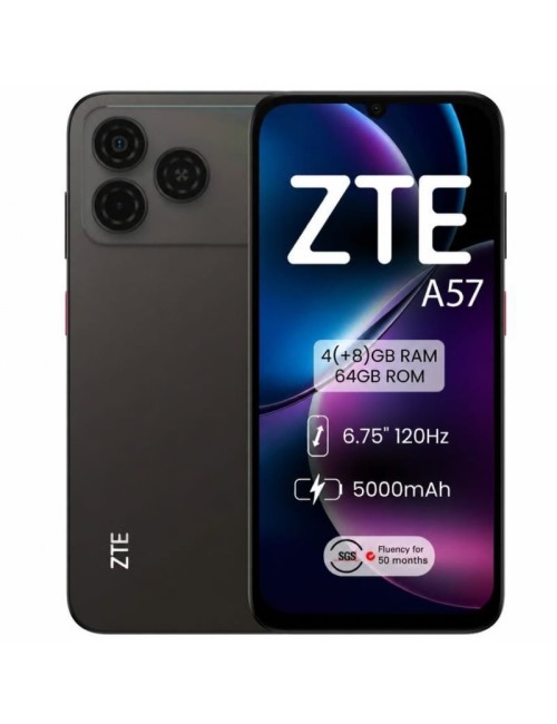 Smartphone ZTE A57 4GB/ 64GB/ 6.75'/ Negro
