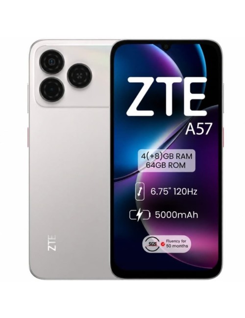 Smartphone ZTE A57 4GB/ 64GB/ 6.75'/ Plata