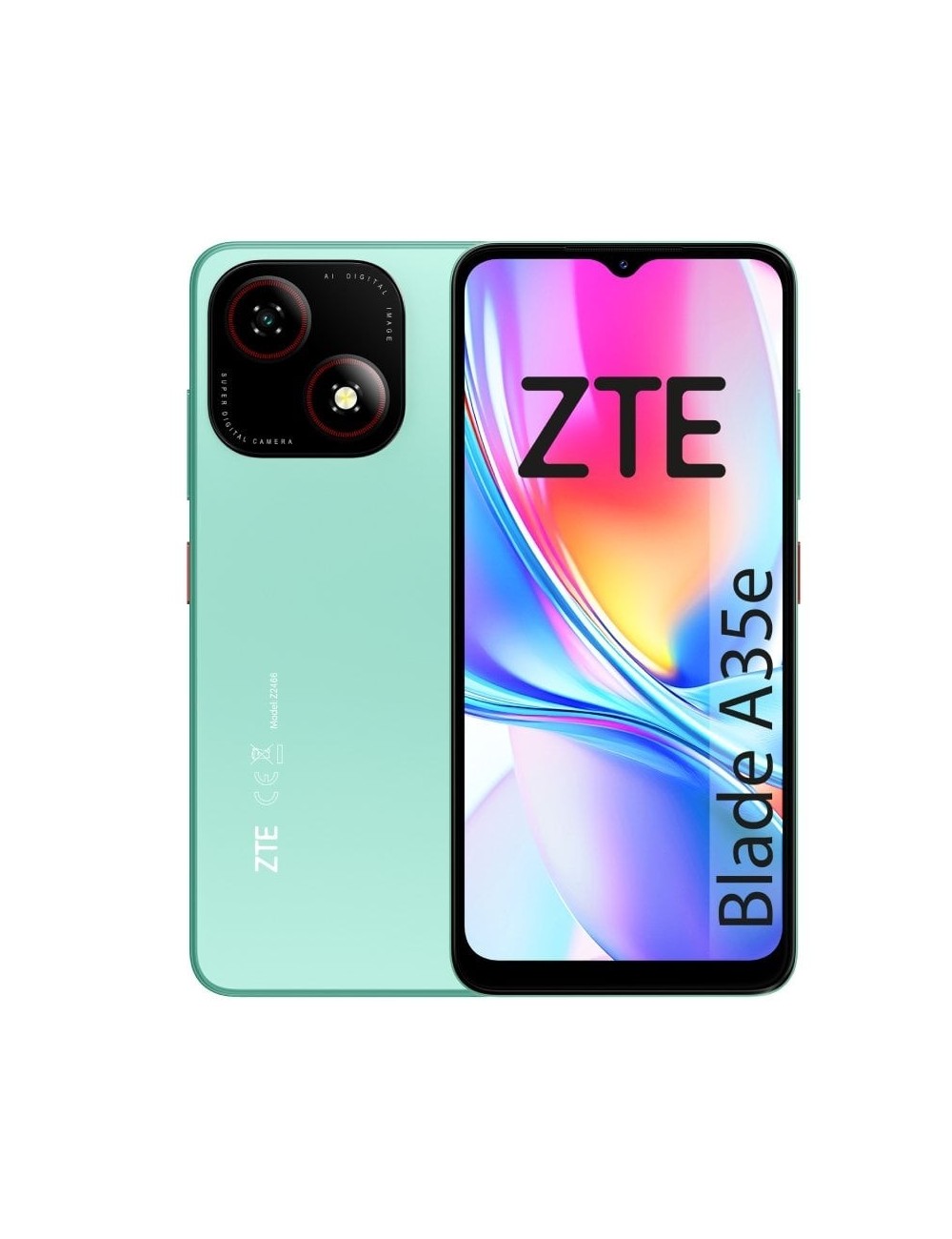 Smartphone ZTE Blade A35E 2GB/ 64GB/ 6.52'/ Verde