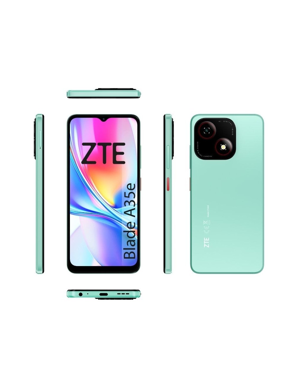 Smartphone ZTE Blade A35E 2GB/ 64GB/ 6.52'/ Verde