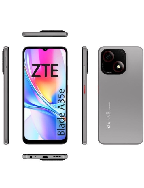 Smartphone ZTE Blade A35E 2GB/ 64GB/ 6.52'/ Gris Oscuro