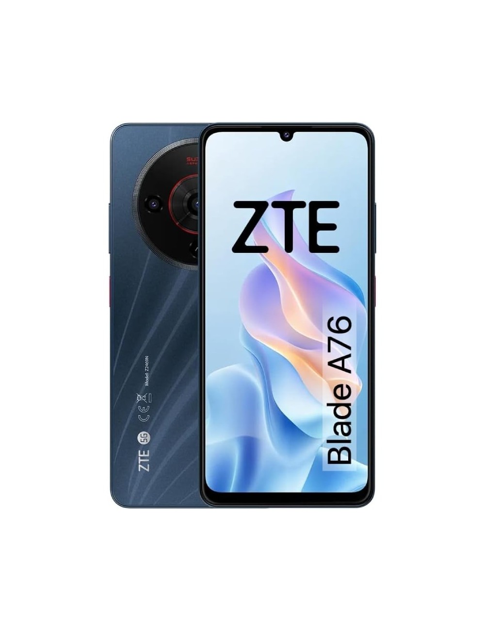 Smartphone ZTE Blade A76 6GB/ 128GB/ 6.75'/ 5G/ Negro