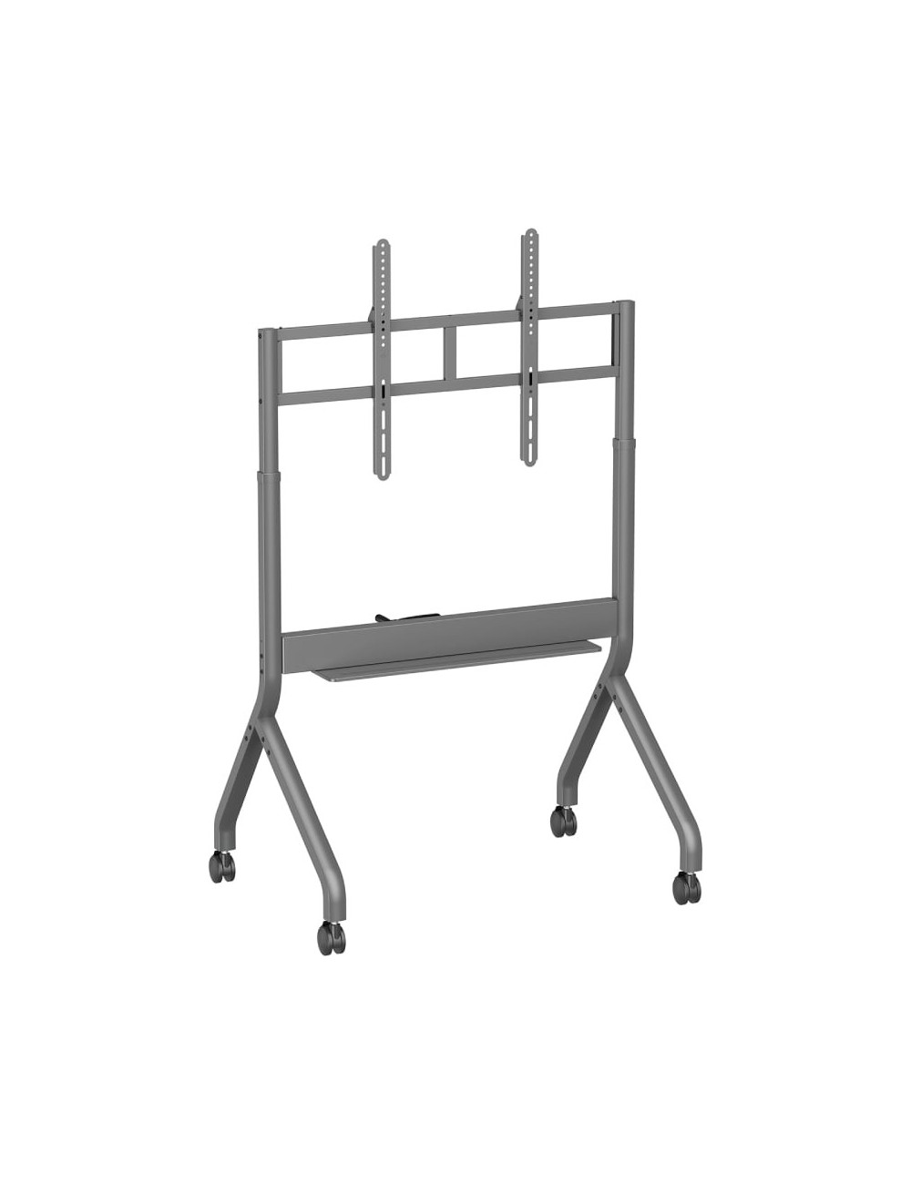 Soporte de Suelo Inclinable/ Giratorio con Ruedas y Manivela Aisens FT90E-469 para TV 55-90'/ hasta 90kg