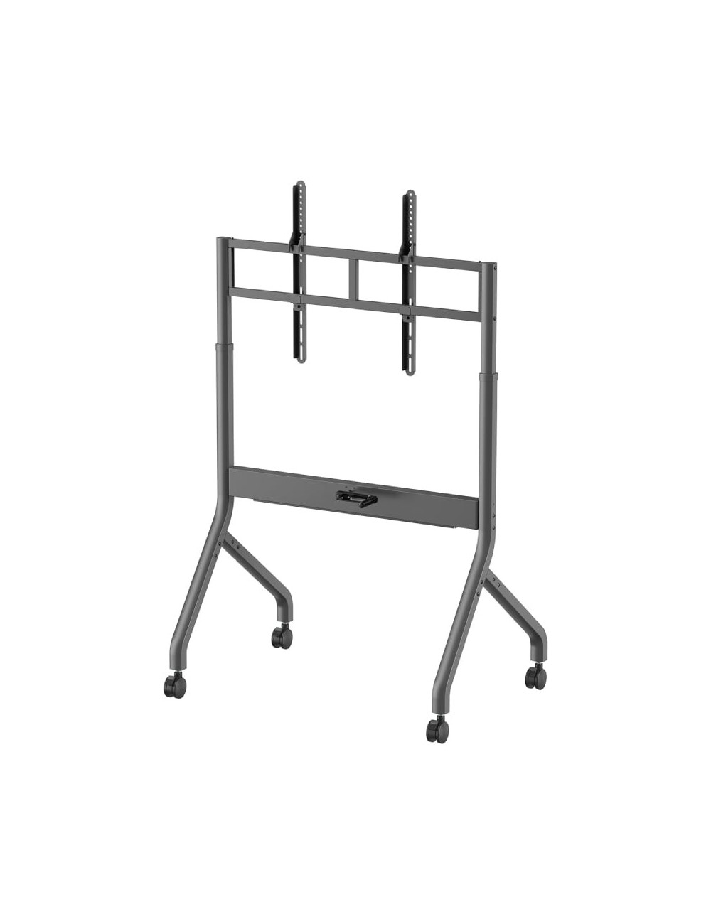 Soporte de Suelo Inclinable/ Giratorio con Ruedas y Manivela Aisens FT90E-469 para TV 55-90'/ hasta 90kg