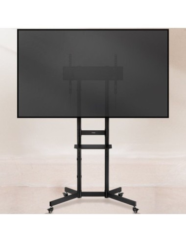 Soporte de Suelo Inclinable con Ruedas TooQ KEFRÉN FS1150M-B para TV de 37-70'/ hasta 70kg