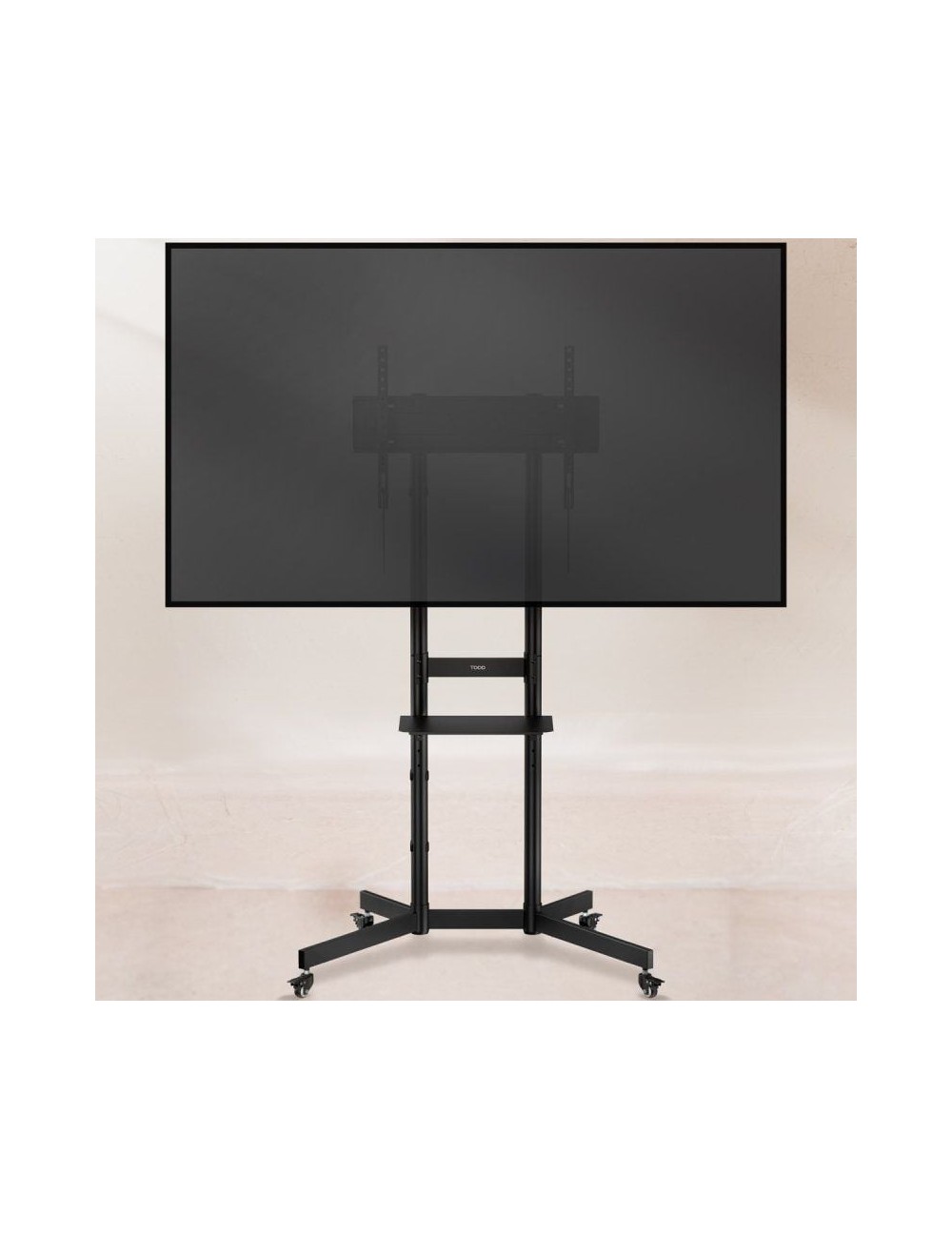 Soporte de Suelo Inclinable con Ruedas TooQ KEFRÉN FS1150M-B para TV de 37-70'/ hasta 70kg