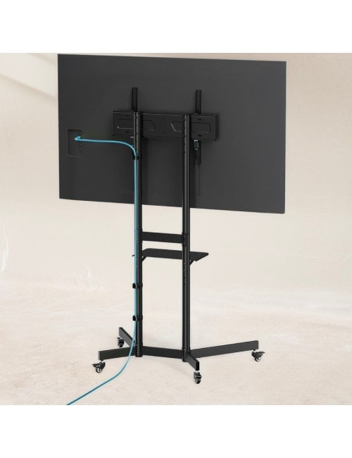 Soporte de Suelo Inclinable con Ruedas TooQ KEFRÉN FS1150M-B para TV de 37-70'/ hasta 70kg