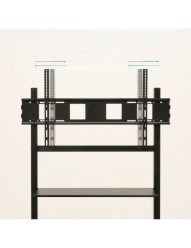 Soporte de Suelo Ajustable con Ruedas TooQ FS20105M-B para TV de 60-105'/ hasta 120kg