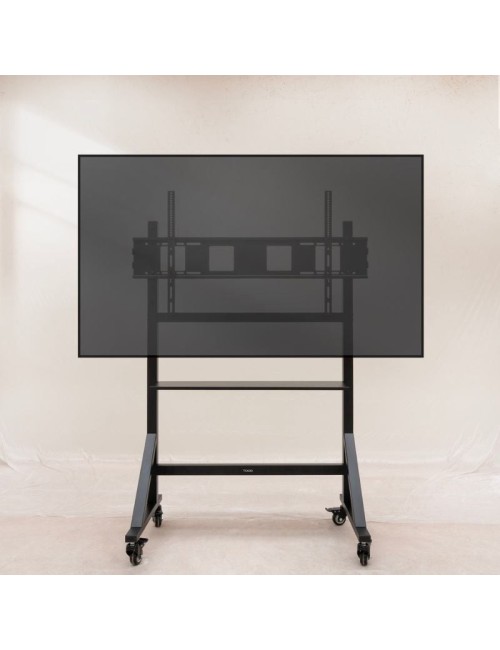 Soporte de Suelo Ajustable con Ruedas TooQ FS20105M-B para TV de 60-105'/ hasta 120kg