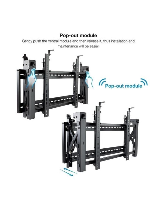 Soporte de Pared para Videowall Inclinable Tooq TQVW5470T para TV de 54-70'/ hasta 70kg