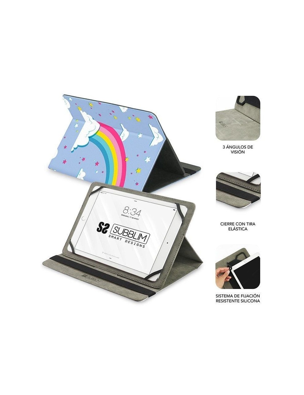 Funda Subblim Trendy Case Unicorn para Tablets de 9.6'-11'