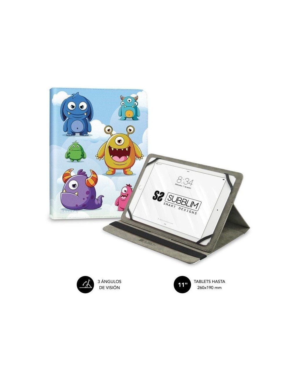 Funda Subblim Trendy Case Monsters para Tablets de 11'