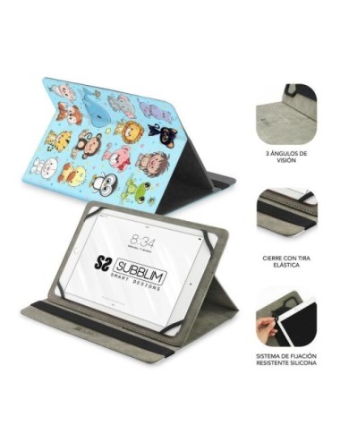 Funda Subblim Trendy Case Animals para Tablets de 9.6'-11'
