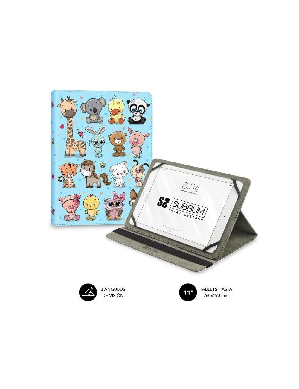 Funda Subblim Trendy Case Animals para Tablets de 9.6'-11'
