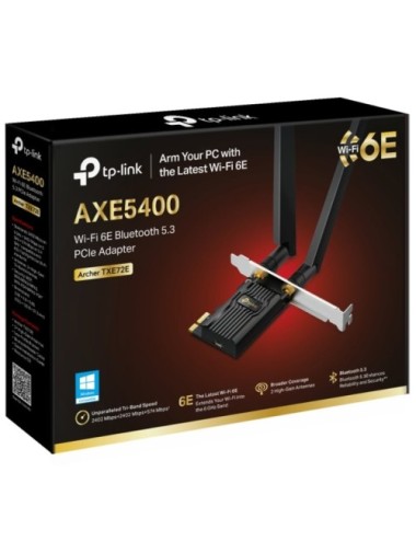 Tarjeta de Red Inalámbrica-PCI Express TP-Link Archer TXE72E/ 5400Mbps/ 2.4/5/6GHz