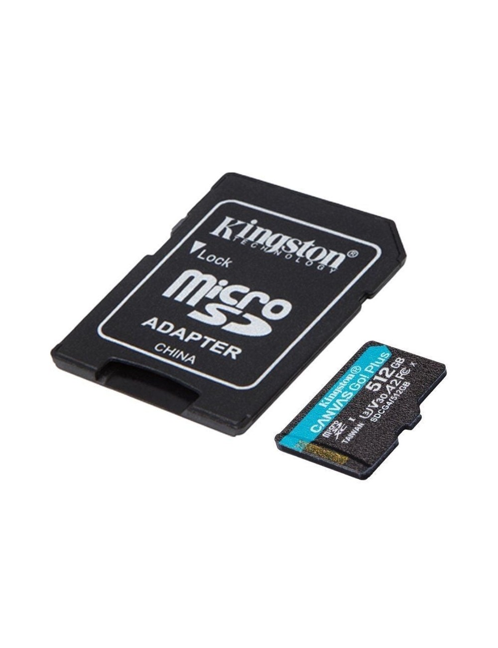 Tarjeta de Memoria Kingston CANVAS Go! Plus 512GB microSD XC con Adaptador/ Clase 10/ 200MBs