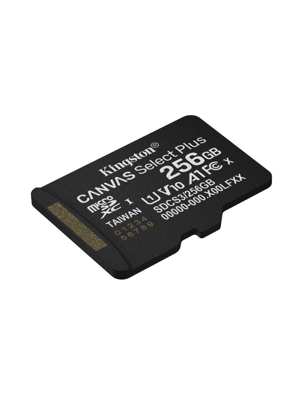 Tarjeta de Memoria Kingston CANVAS Select Plus 256GB microSD XC/ Clase 10/ 150MBs
