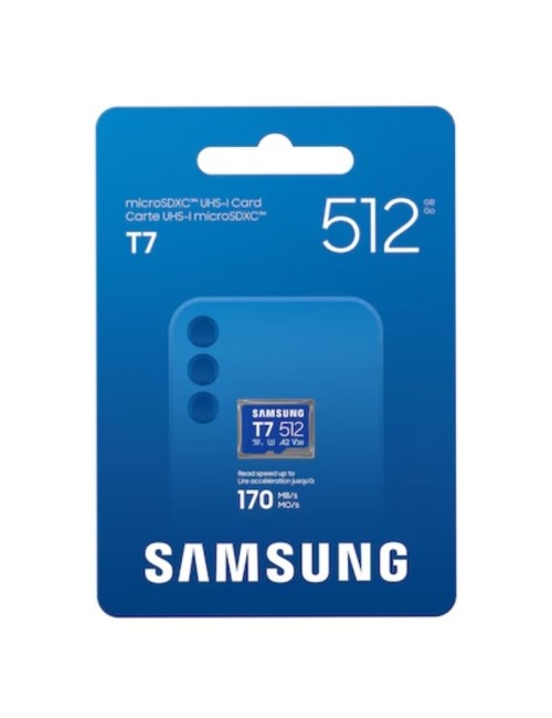 Tarjeta de Memoria Samsung P7 512GB microSD XC/ Clase 10/ 170MBs