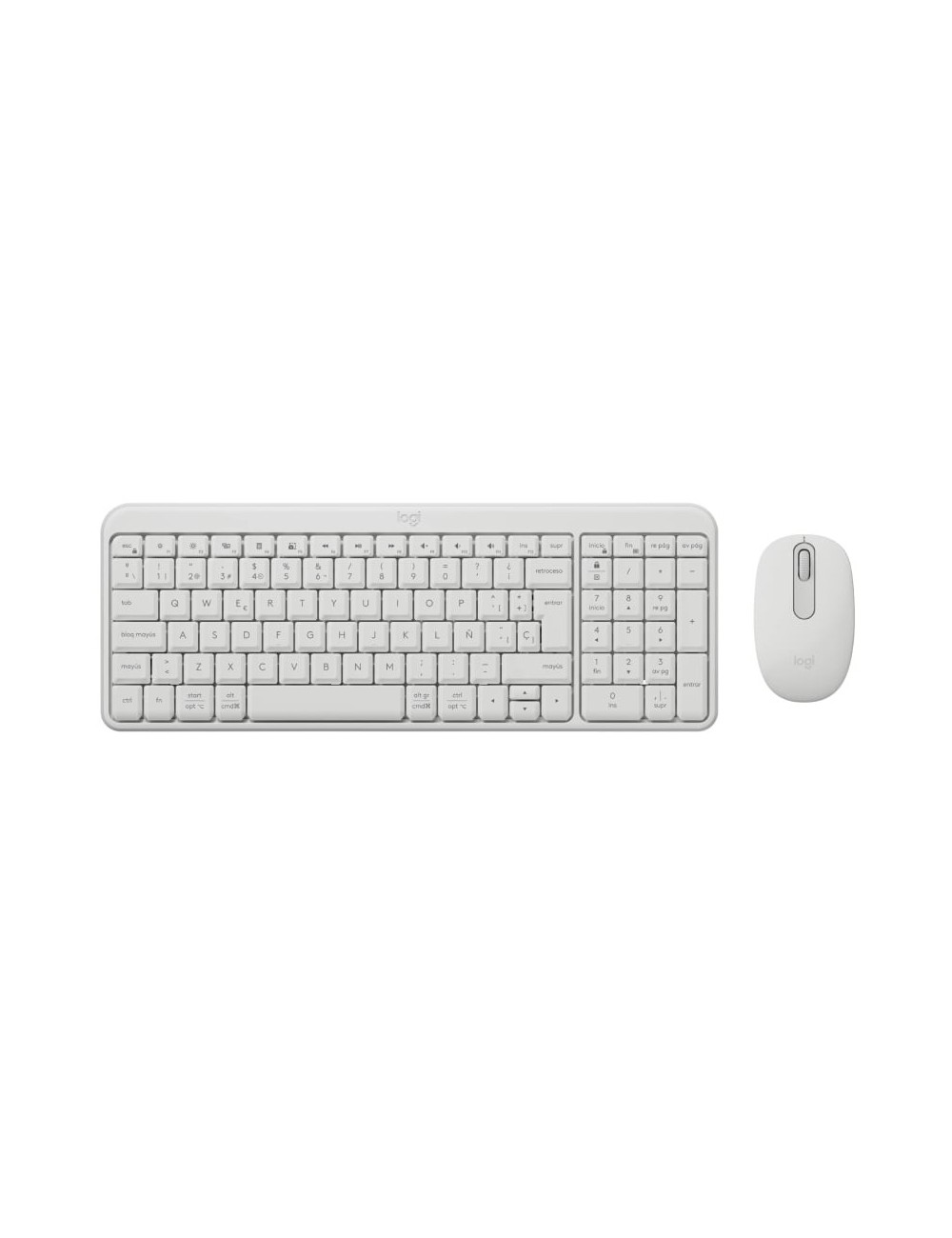 Teclado y Ratón Inalámbricos Logitech Wireless Combo MK250/ Blanco
