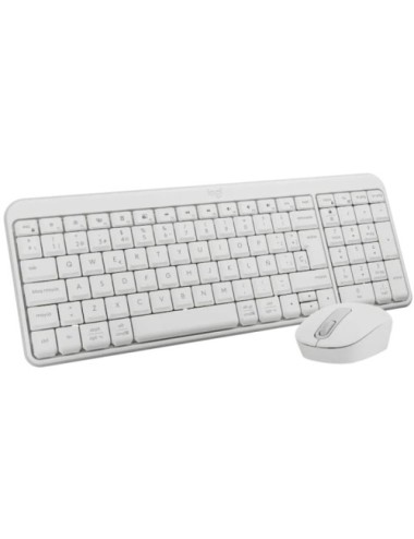Teclado y Ratón Inalámbricos Logitech Wireless Combo MK250/ Blanco