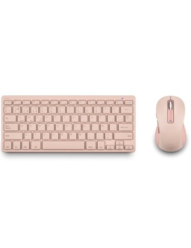 Teclado y Ratón Inalámbricos NGS Fantasy Kit/ Rosa/ Frances