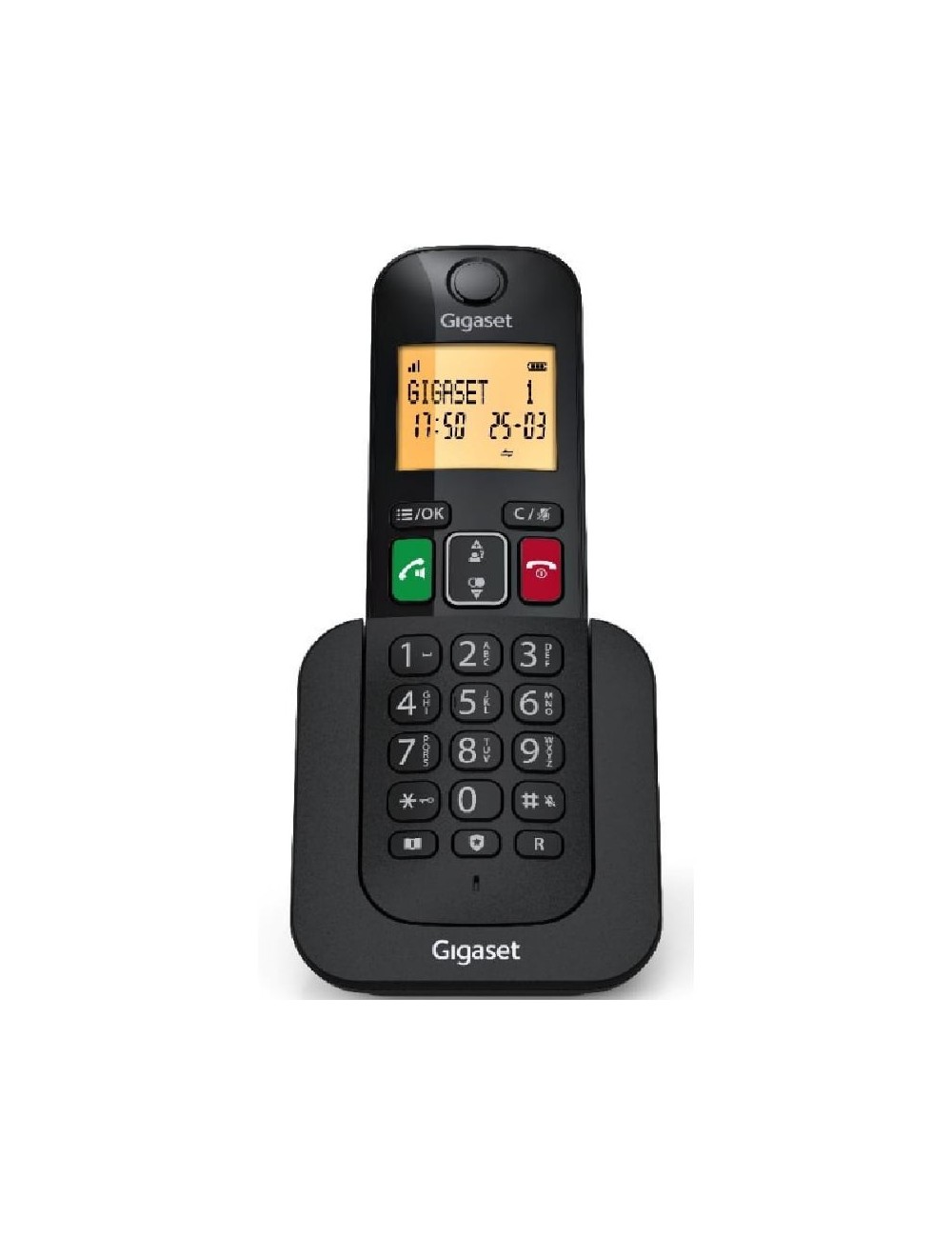 Teléfono Inalámbrico Gigaset Elemental 400 DUO/ Negro