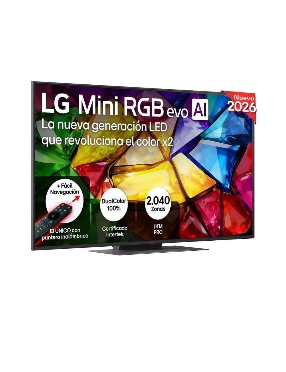 Televisor LG Micro RGB evo AI MRGB86 55MRGB86B6A 55'/ Ultra HD 4K/ Smart TV/ WiFi