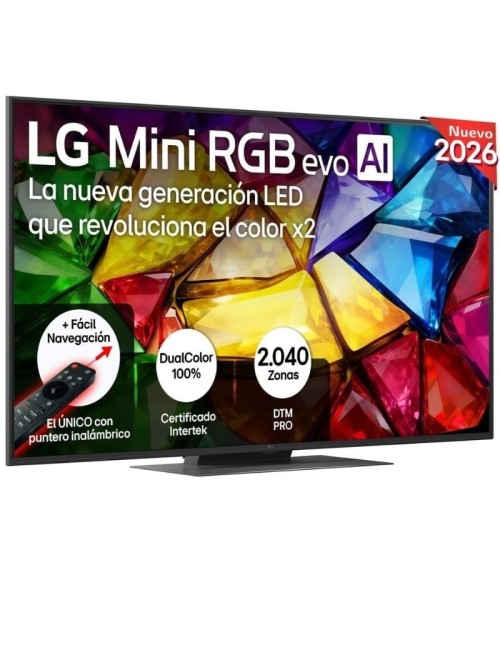 Televisor LG Micro RGB evo AI MRGB86 55MRGB86B6A 55'/ Ultra HD 4K/ Smart TV/ WiFi