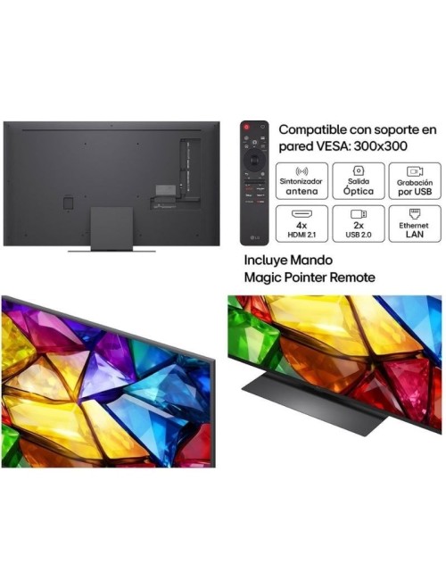 Televisor LG Micro RGB evo AI MRGB86 55MRGB86B6A 55'/ Ultra HD 4K/ Smart TV/ WiFi