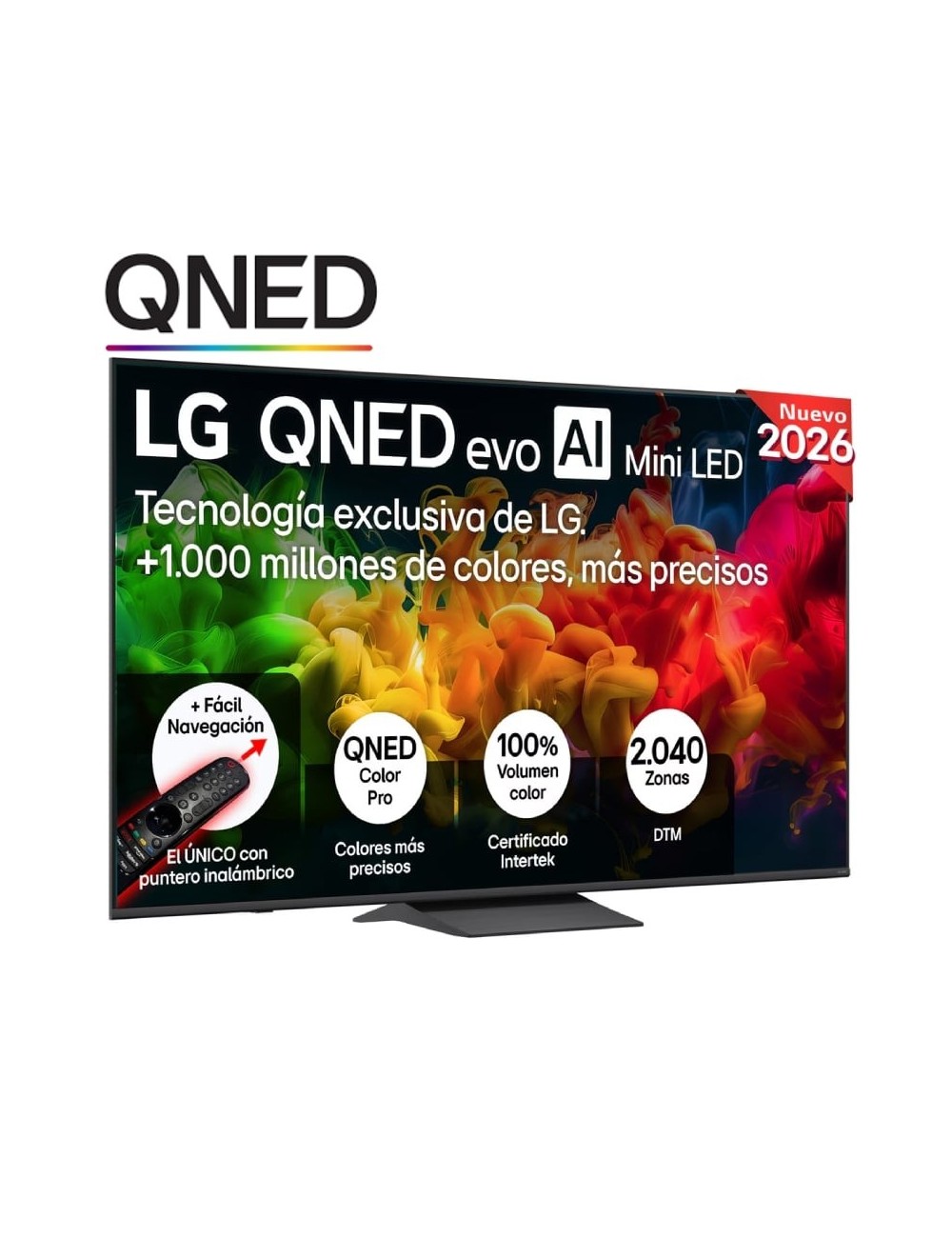 Televisor LG QNED evo AI QNED8EB Mini LED 55QNED8EB3B 55'/ Ultra HD 4K/ Smart TV/ WiFi