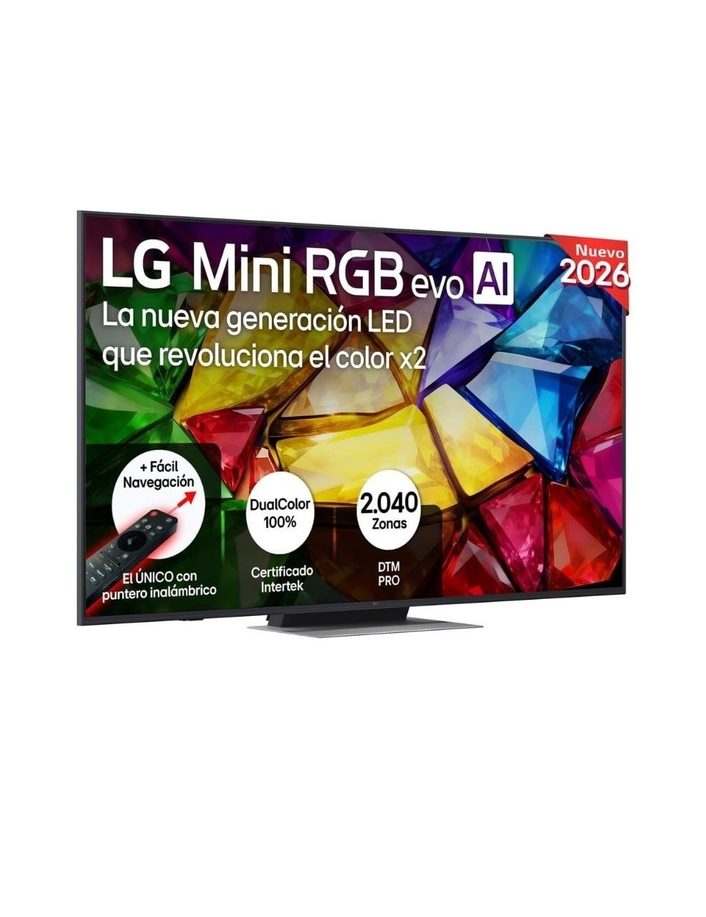 Televisor LG Micro RGB evo AI MRGB86 65MRGB86B6A 65'/ Ultra HD 4K/ Smart TV/ WiFi
