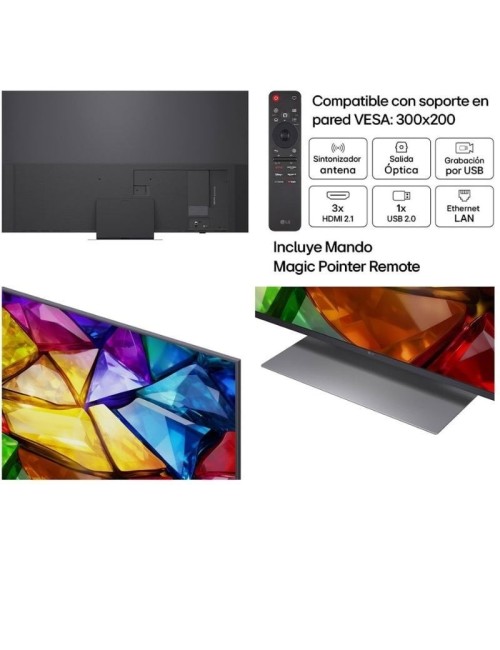 Televisor LG Micro RGB evo AI MRGB86 65MRGB86B6A 65'/ Ultra HD 4K/ Smart TV/ WiFi