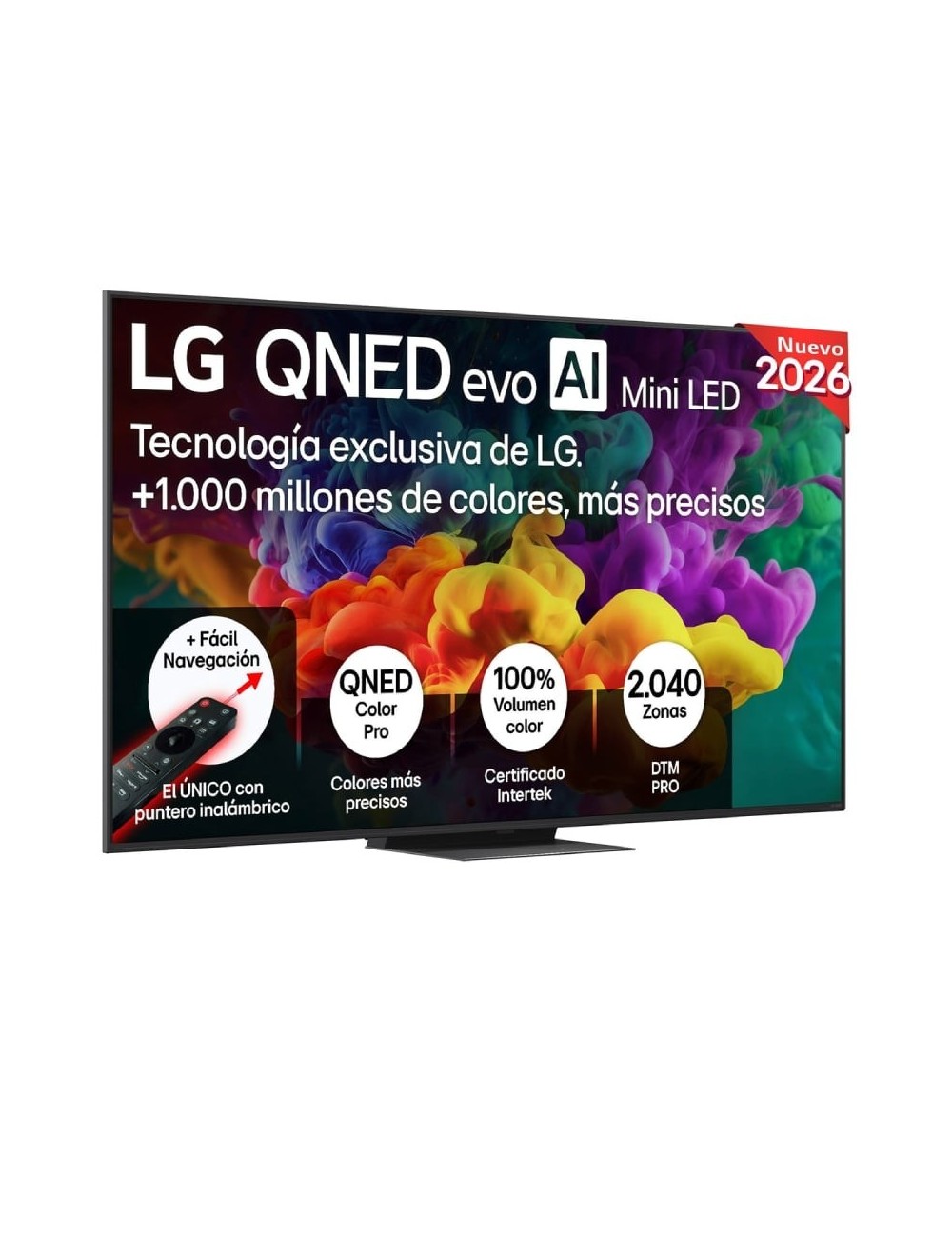 Televisor LG QNED evo AI QNED87 Mini LED 65QNED87B6A 65'/ Ultra HD 4K/ Smart TV/ WiFi