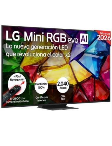 Televisor LG Micro RGB evo AI MRGB86 75MRGB86B6A 75'/ Ultra HD 4K/ Smart TV/ WiFi