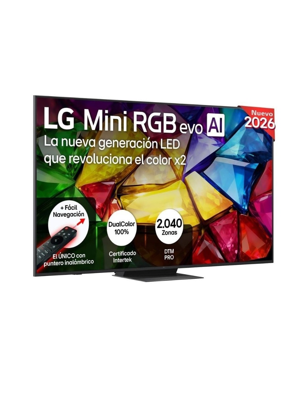 Televisor LG Micro RGB evo AI MRGB86 75MRGB86B6A 75'/ Ultra HD 4K/ Smart TV/ WiFi