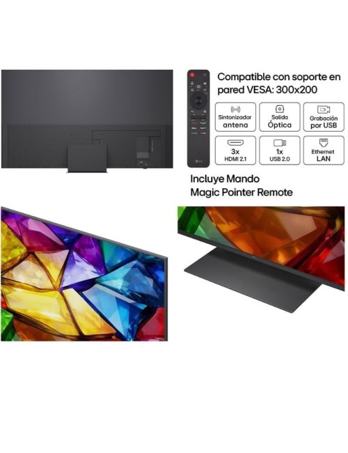 Televisor LG Micro RGB evo AI MRGB86 75MRGB86B6A 75'/ Ultra HD 4K/ Smart TV/ WiFi