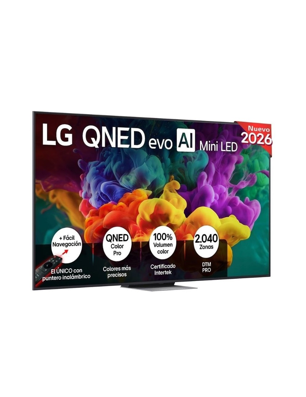 Televisor LG QNED evo AI QNED87 Mini LED 86QNED87B6A 86'/ Ultra HD 4K/ Smart TV/ WiFi