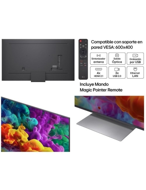 Televisor LG QNED evo AI QNED87 Mini LED 86QNED87B6A 86'/ Ultra HD 4K/ Smart TV/ WiFi