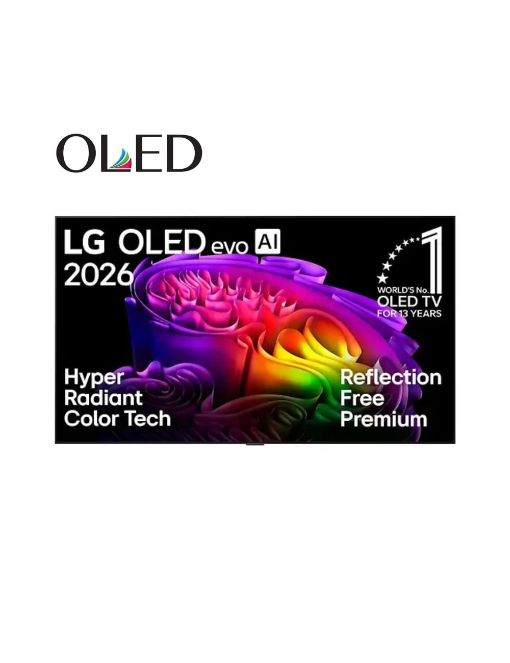 Televisor LG OLED Evo AI G6 OLED55G68LW 55'/ Ultra HD 4K/ Smart TV/ WiFi