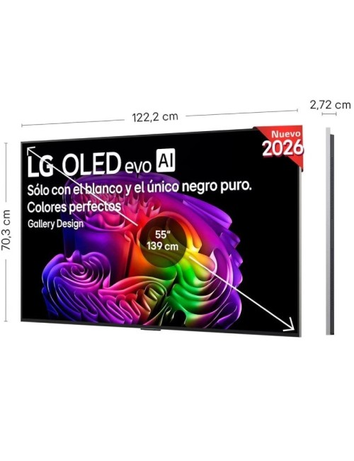 Televisor LG OLED Evo AI G6 OLED55G68LW 55'/ Ultra HD 4K/ Smart TV/ WiFi