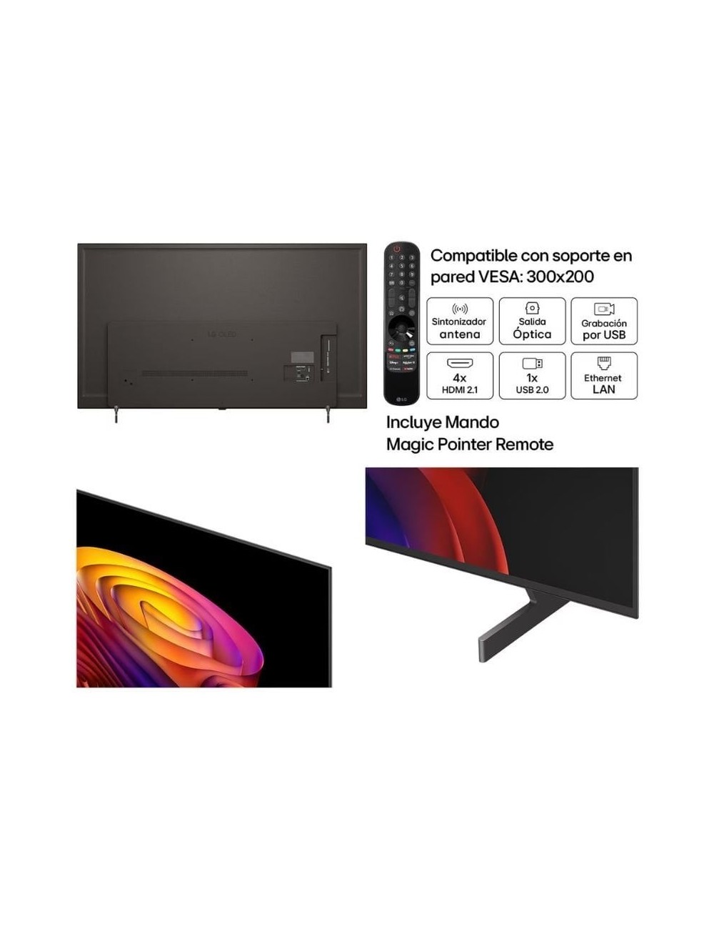 Televisor LG OLED AI B6 OLED65B6ELC 65'/ Ultra HD 4K/ Smart TV/ WiFi