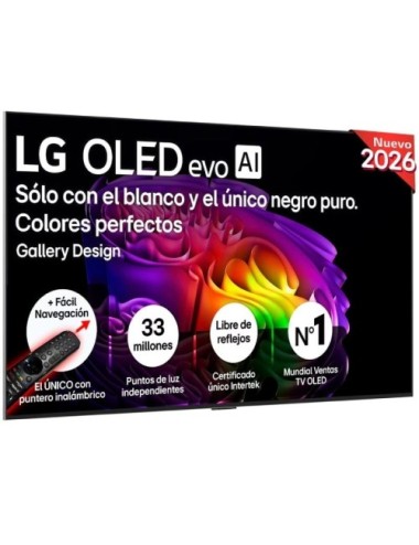 Televisor LG OLED Evo AI G6 OLED65G68LW 65'/ Ultra HD 4K/ Smart TV/ WiFi