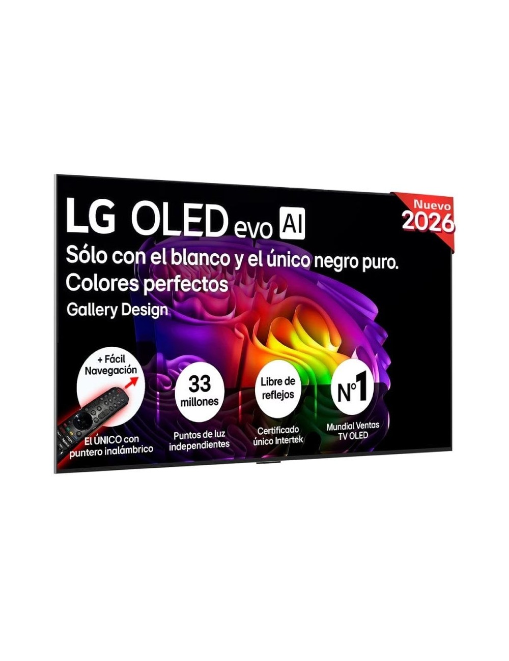 Televisor LG OLED Evo AI G6 OLED65G68LW 65'/ Ultra HD 4K/ Smart TV/ WiFi