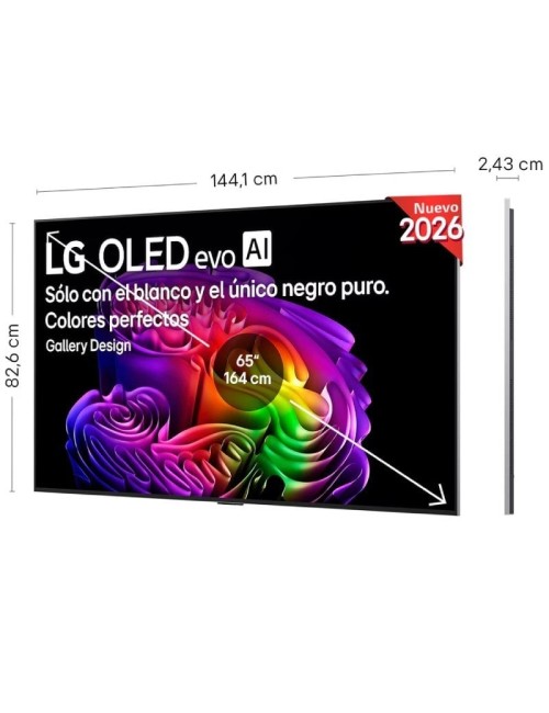 Televisor LG OLED Evo AI G6 OLED65G68LW 65'/ Ultra HD 4K/ Smart TV/ WiFi