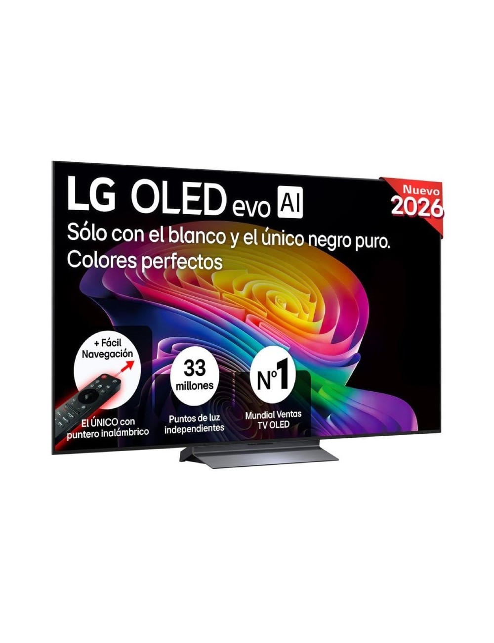 Televisor LG OLED evo AI C6 OLED77C66LB 77'/ Ultra HD 4K/ Smart TV/ WiFi