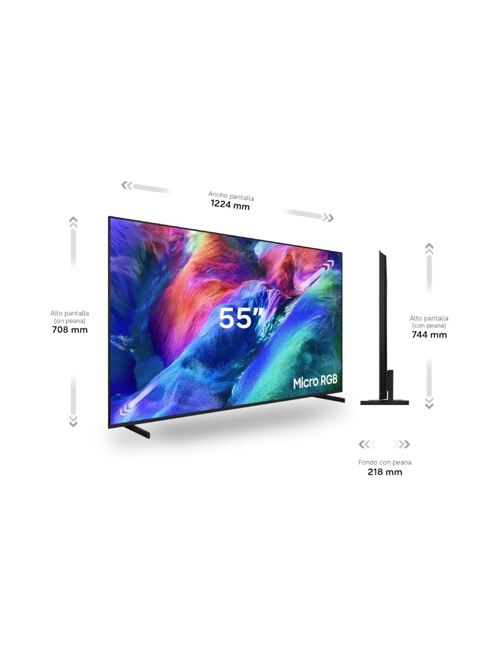 Televisor Samsung Micro RGB Vision AI R85H TMR55R85HAU 55'/ Ultra HD 4K/ Smart TV/ WiFi