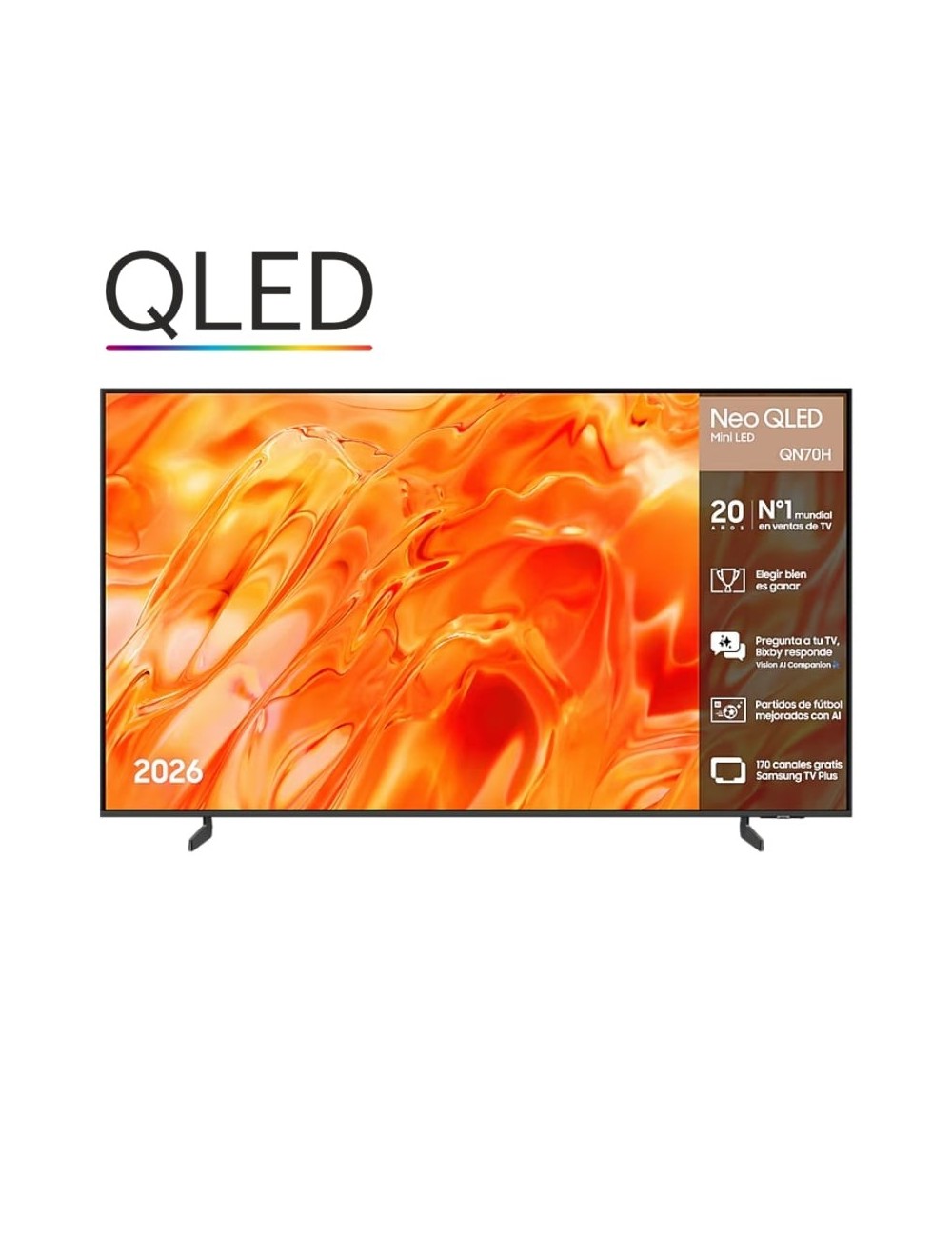 Televisor Samsung Neo QLED QN70H TQ55QN70HAU 55'/ Ultra HD 4K/ Smart TV/ WiFi