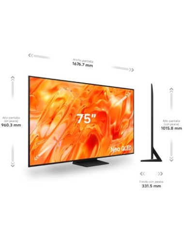 Televisor Samsung Neo QLED TQ75QN73HAU 75'/ Ultra HD 4K/ Smart TV/ WiFi