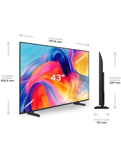 Televisor Samsung Mini LED M72H 43'/ Ultra HD 4K/ Smart TV/ WiFi