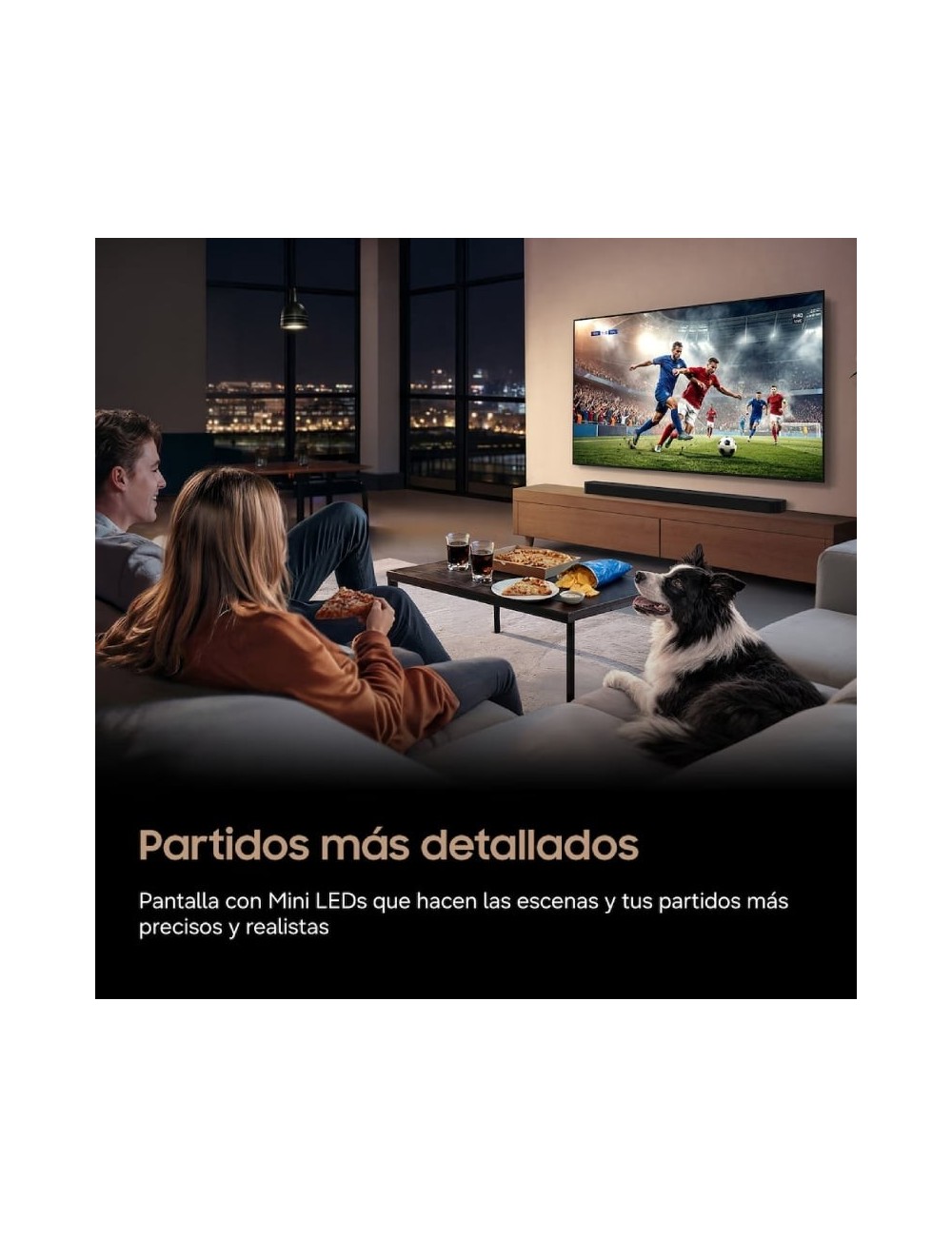 Televisor Samsung Mini LED M72H 43'/ Ultra HD 4K/ Smart TV/ WiFi
